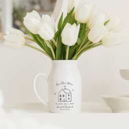 New Home Gift - First Vase Our My Keepsake House For Couple - thumbnail 3