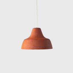 Bedside Lamp Classica, Plug in Pendant Light From Paper Mache, Night Light Made Papier Mache - thumbnail 2