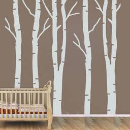 Birch Tree Wall Decal Removable Vinyl Branch Sticker T413 - thumbnail 1