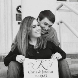 Monogram Pillow, Couples Monogram, Christmas Idea, Personalized Wedding Gift, 2nd Anniversary, Cotton Engagement Gift - thumbnail 2