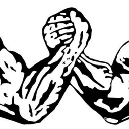 Arm Wrestling Bodybuilding Fitness Wall Decals - thumbnail 2
