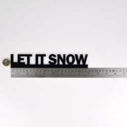 Let It Snow Door Topper - Black Acrylic Christmas Sign, Winter Home Decor, Secret Santa Gift - thumbnail 4