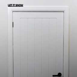 Let It Snow Door Topper - Black Acrylic Christmas Sign, Winter Home Decor, Secret Santa Gift - thumbnail 2