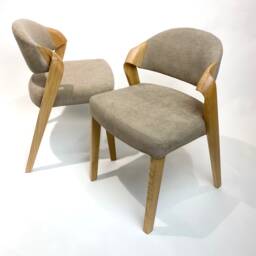 Unique Handmade Dining Chairs Made Of Solid Oak & Soft Leather, For Room, Desk Chair, Leather Chairs, Dine Table Chair - thumbnail 2