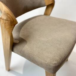 Unique Handmade Dining Chairs Made Of Solid Oak & Soft Leather, For Room, Desk Chair, Leather Chairs, Dine Table Chair - thumbnail 3