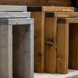 Swinley - Wooden Nest Of Tables - thumbnail 3
