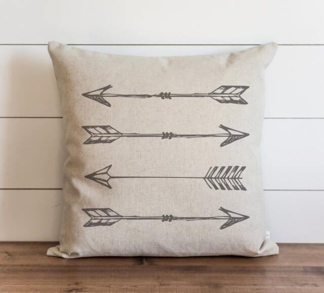 Arrows_Gray 20 X Pillow Cover // Everyday Tribal Throw Gift For Her Accent - image 1