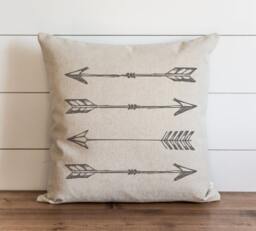 Arrows_Gray 20 X Pillow Cover // Everyday Tribal Throw Gift For Her Accent - thumbnail 1