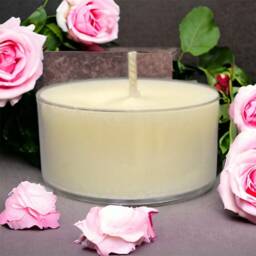 Fresh Cut Roses Scented Soy Candles Tealights Rustic Home Decor - thumbnail 4