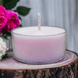 Fresh Cut Roses Scented Soy Candles Tealights Rustic Home Decor - thumbnail 3