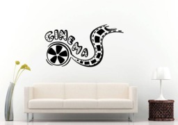 Cinema Movie Film Motion Picture Fun Pop-Corn Flick Theater Entertainment Wall Sticker Decal Vinyl Mural Decor Art L2318 - thumbnail 1