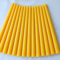 Taper Candles, Candle Taper, Beeswax Taper Candles, 9???/0.8??? Candles, Beeswax Tapers, Pure Tapers - thumbnail 3