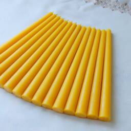 Taper Candles, Candle Taper, Beeswax Taper Candles, 9???/0.8??? Candles, Beeswax Tapers, Pure Tapers - thumbnail 2