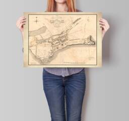 Burntisland Vintage Map - Old Of Burnt Island Wall Art Print Antique Maps Ancient Scotland History - thumbnail 1