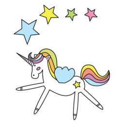 Unicorn & Stars Window Stickers, Rainbow Decal, Unicorn Room Decor, Decal - thumbnail 2