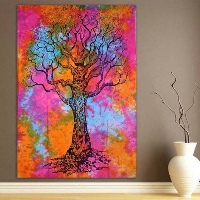 Tree Of Life Tapestry Mandala Bohemian Wall Hanging - image 1