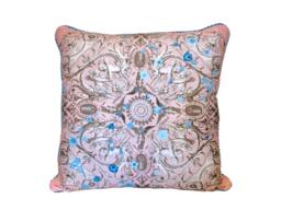 Angela Pillow - Blush Pink/Blue - thumbnail 1