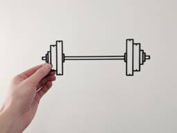 Gym Barbell - Wall Art Hanging Decoration Home Decor Black Printinghive - thumbnail 1