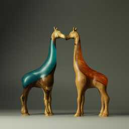 Duo Giraffe Composition - 6+7 - thumbnail 1