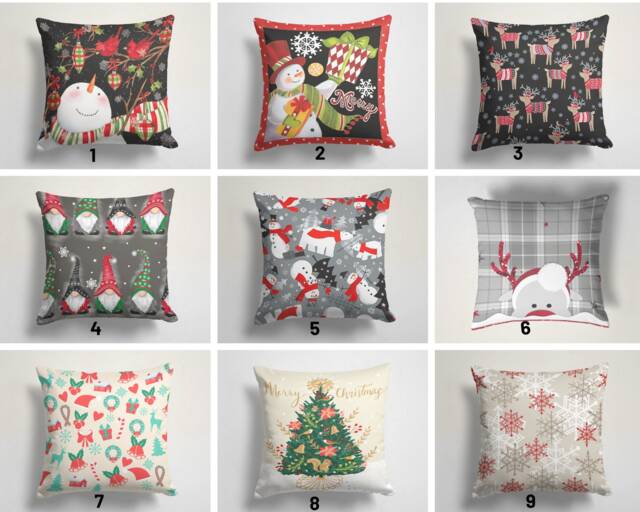 Christmas Cushion Covers/Gnomes Snowman Pillow Case/New Year Decorative Cover/Christmas Cushion/Christmastime Festive Home Decoration - image 1