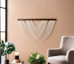 Large Macrame Wall Hanging- Dip Dye Tapestry Fibre Art- Textile Bedroom Decor- Boho Christmas Decor W99