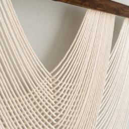 Large Macrame Wall Hanging- Dip Dye Tapestry Fibre Art- Textile Bedroom Decor- Boho Christmas Decor W99 - thumbnail 4