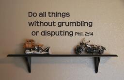 "Vinyl Wall Decal - Philippians 214 ""Do All Things Without Grumbling Or Disputing" - thumbnail 1