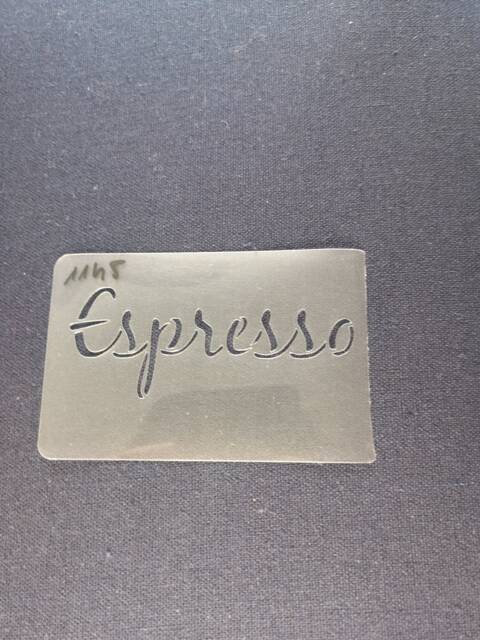 Espresso Sign Stencil, Flexible, Reusable, 125Mic, Wall Decor, Home Decor, Furniture Painting, Card Making, Craft Stencil From Bitofeverythingbyb