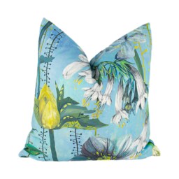 Designers Guild - Masson Azure Cushion Cover Throw Pillow Designer Home Decor - thumbnail 1