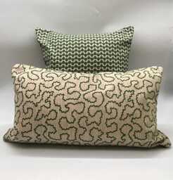 Linwood Wiggle in Emerald - Classic Rectangular Cushion 52 X 30cm - thumbnail 1