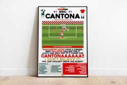 Eric Cantona V Liverpool Fa Cup 1996 Print, Manchester United Football Wall Art, Posters, Man Utd Fc - thumbnail 1