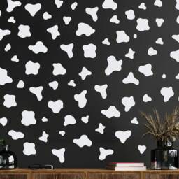 Cow Print Spots Wall Stickers Animal Decor Dot Decal Vinyl Decals Peel & Stick Removable For Nursery Home Decoration Furniture - thumbnail 2