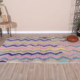 Authentic Boujaad Rug, Soft Moroccan Rug 5x7 Ft - thumbnail 2