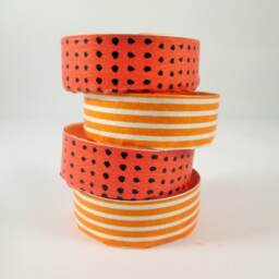 Washi Tape Decorated Tealights, Zesty Orange Scent, Set Of 12 - thumbnail 3