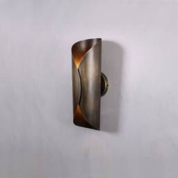 Blackened Brass Wall Sconce, Lighing, Roll Lighting Lamp Vanity Light Fixture, Sconce - thumbnail 2