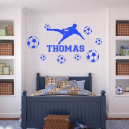 Personalized Football Wall Decal Boys/Girls Bedroom Decor Fb2B - thumbnail 2