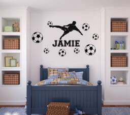 Personalized Football Wall Decal Boys/Girls Bedroom Decor Fb2B - thumbnail 1