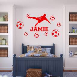 Personalized Football Wall Decal Boys/Girls Bedroom Decor Fb2B - thumbnail 3