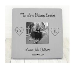 Cousin Gift Frame States Picture Cousins Birthday Family Long Distance - thumbnail 1