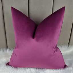 Knitted Velvet Cushion Cover Cerise/Hot Pink Colourway, Soft Cushion Cover - thumbnail 2