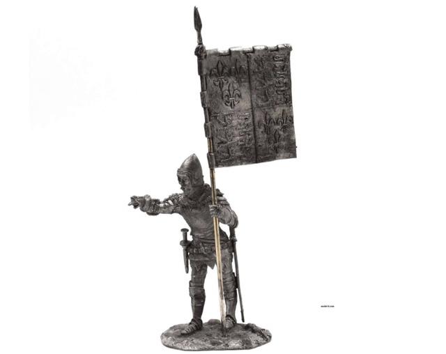Tin 54mm John Codrington. England Knight, Standard-Bearer Of Henry V 15Th Century - image 1