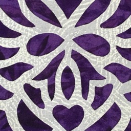Hand Cut Quilt Square Wall Hanging. Finished Fabric Lining & Fused Cutwork Heart Design By Linda Pool Hanging, Color Choice - thumbnail 3