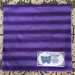 Hand Cut Quilt Square Wall Hanging. Finished Fabric Lining & Fused Cutwork Heart Design By Linda Pool Hanging, Color Choice - thumbnail 2