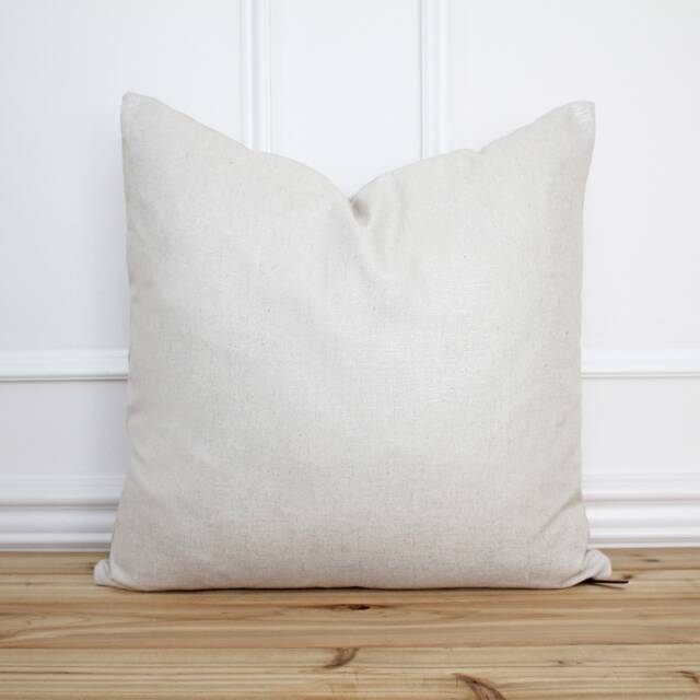 Neutral Shimmer Pillow Cover 20 X Designer Natural Linen Decorative 16 26 -- Daisy - image 1