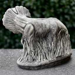 Fantasy Dragon Sculpture Concrete Figurine Cement Animal Decoration Wildlife Statue Gothic Ornament Front Door Decor Yard Art - thumbnail 4