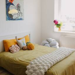 Bed Runner King Bedding Scarf Knot Throw Scarves Chunky Knit Pillow Set Braided - thumbnail 2