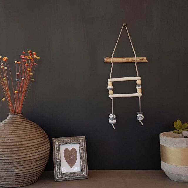 Driftwood Grey & White Clay Wall Hanging - image 1