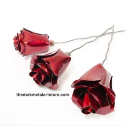 Red Eternity Roses - Set Of 3 - thumbnail 2