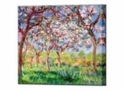 Claude Monet Prints Printemps At Giverny, Canvas Print Art Home Decor Interior Design, Ready To Hang - thumbnail 1