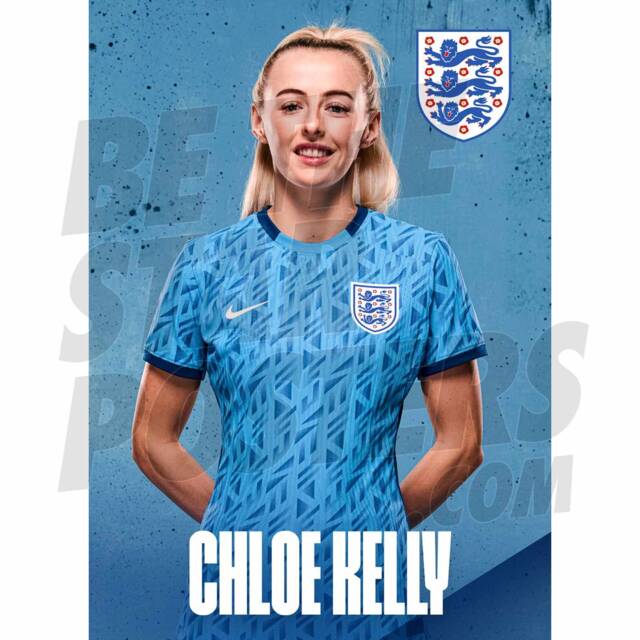 Lionesses Kelly 23/24 Away Headshot Poster - Officially Licensed Product A4/A3 Framed Options - image 1
